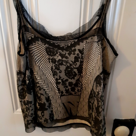 Stretch fitting Italian lace corset style top - Picture 1 of 4